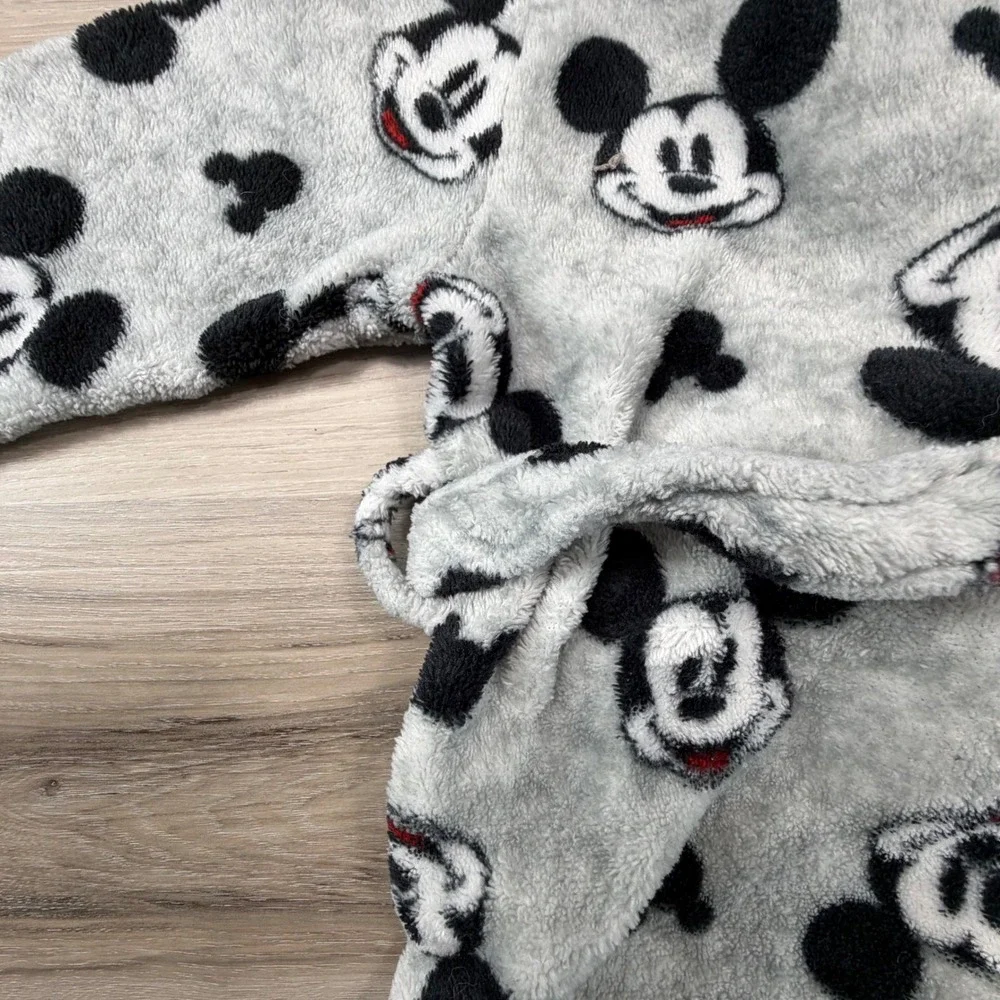 Kids‎ Disney Mickey Mouse Fleece Robe Pajamas Sleepwear Loungewear Size 2T/3T